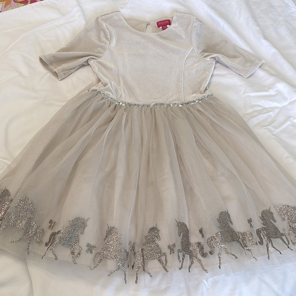 Girls Sz 7/8 unicorn dress